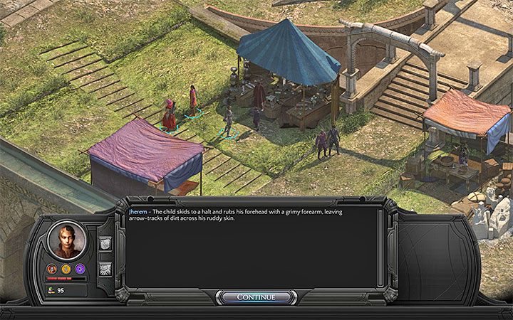 Rozejrzyj się za chłopczykiem w południowej części Małego Rynku w Klifach Sagusa - Osiągnięcia i trofea w Torment Tides of Numenera - Torment: Tides of Numenera - poradnik do gry