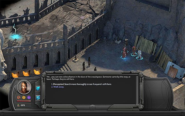 Użyj Percepcji na deskach i wybierz wariant uniknięcia wyjawienia ich położenia kultystom - Osiągnięcia i trofea w Torment Tides of Numenera - Torment: Tides of Numenera - poradnik do gry