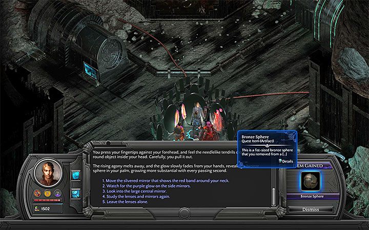 Zdobądź Kulę z Brązu po wejściu w interakcję z małym owalnym lustrem - Osiągnięcia i trofea w Torment Tides of Numenera - Torment: Tides of Numenera - poradnik do gry