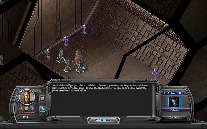 Badaj kolejne grobowce do momentu odnalezienia Filakterium (będzie ono w losowym miejscu) - Osiągnięcia i trofea w Torment Tides of Numenera - Torment: Tides of Numenera - poradnik do gry