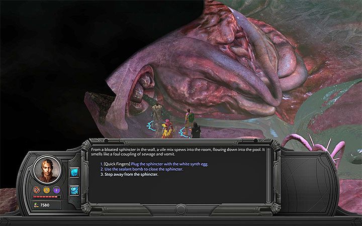 Używaj odnalezionych przedmiotów fabularnych na interaktywnych miejscach wokół wiru - W głębiny (Into the Depths) - Torment: Tides of Numenera - poradnik do gry