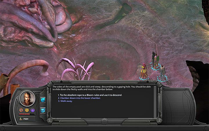 Musisz spuścić substancję ze zbiornika z wirem - W głębiny (Into the Depths) - Torment: Tides of Numenera - poradnik do gry