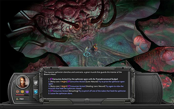 Użyj kilku zwykłych zdolności na Paszczy lub otwórz ją z pomocą Skalpela - W głębiny (Into the Depths) - Torment: Tides of Numenera - poradnik do gry