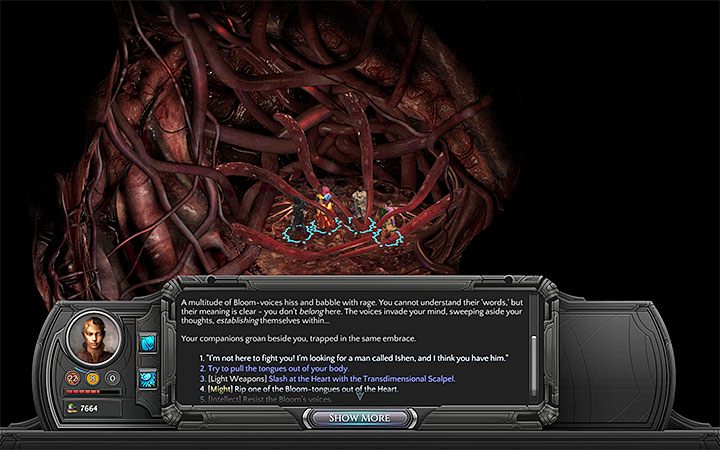 Lista opcji zachowania nie jest zawsze taka sama, tak więc polegaj na tych, które są dostępne - W głębiny (Into the Depths) - Torment: Tides of Numenera - poradnik do gry