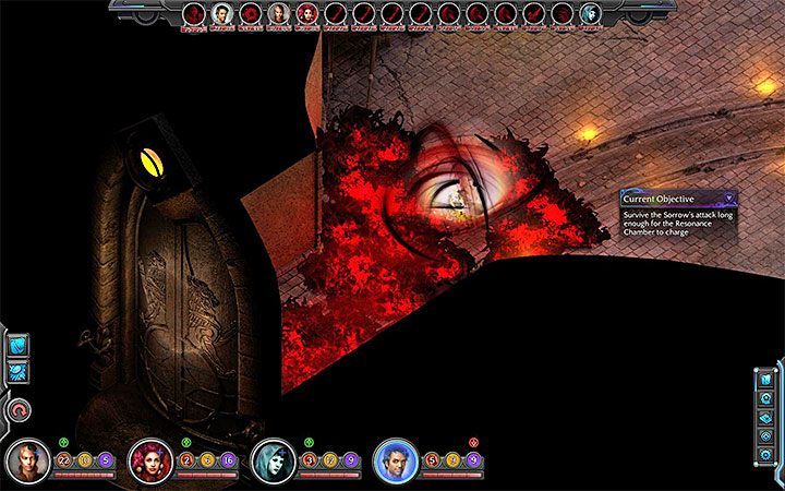 Cząstki Rozpaczy pojawią się w zachodniej części głównej sali - W głębiny (Into the Depths) - Torment: Tides of Numenera - poradnik do gry