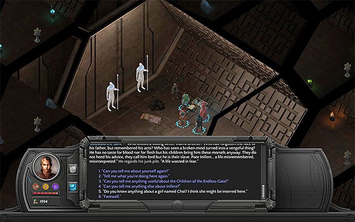 W grobowcu spotkasz Oddwalda i należy go przepytać - Odcięte dziecko (Severed Child) - poboczne zadanie | Torment Tides of Numenera - Torment: Tides of Numenera - poradnik do gry