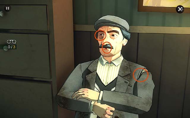 Następnie przyjrzyj się mu (trzy spostrzeżenia) - Przesłuchaj Franza Aschera - Rozdział pierwszy - Andover - Agatha Christie: The ABC Murders - poradnik do gry