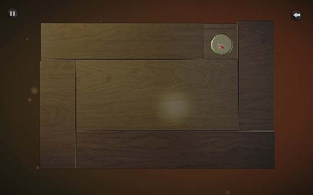 Po wyjściu ze zbliżenia na tył szkatułki obróć ją do siebie jednym z dłuższych boków - tym, na którym możliwe jest przesunięcie listewki - Zbadaj sypialnię pani Ascher - Rozdział pierwszy - Andover - Agatha Christie: The ABC Murders - poradnik do gry