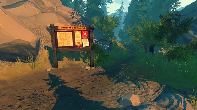 W momentach, gdy możesz kierować bohaterem wykonuj proste czynności - Prolog - Opis przejścia - Firewatch - poradnik do gry