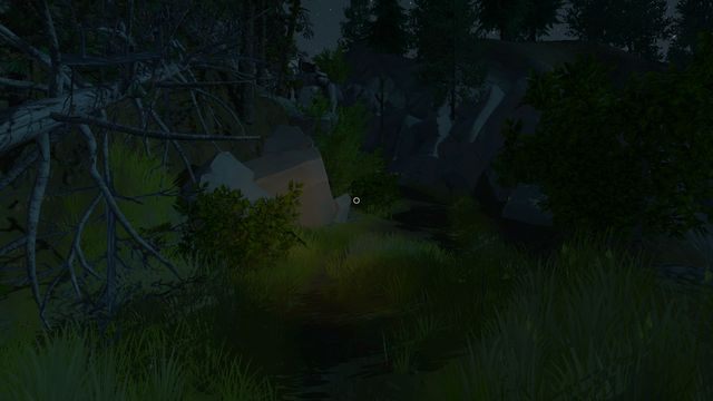 Sama droga do schroniska nie jest trudna - kieruj się wzdłuż jednej z dwóch możliwych ścieżek, które następnie złączają się w jedną - Dzień 1 - Opis przejścia - Firewatch - poradnik do gry