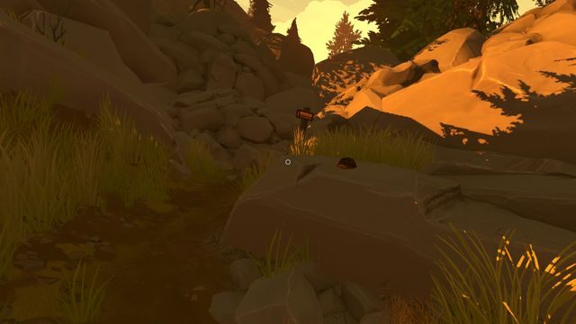 Uwaga: Jeżeli wcześniej udałeś się w stronę THOROFARE TRAIL, we wschodniej części mapy, znajdziesz tam zablokowane przejście - Dzień 2 - Opis przejścia - Firewatch - poradnik do gry