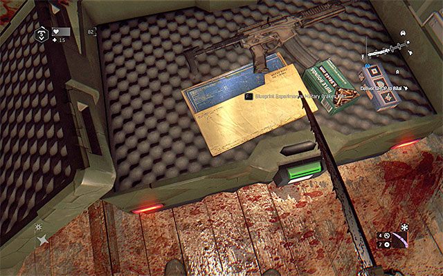 Przykładowa skrzynia wojskowa z planem eksperymentalnej części - Jak zdobyć najlepsze części do auta buggy? | Pojazd buggy | Dying Light - Dying Light: The Following - poradnik do gry