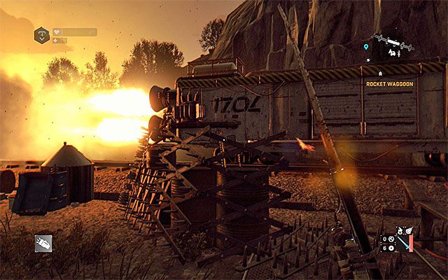 Wagon z napędem rakietowym w akcji... - Niecodzienna rakieta (Rocket Waggoon) | Poboczne zadania - Inne lokacje - Dying Light: The Following - poradnik do gry
