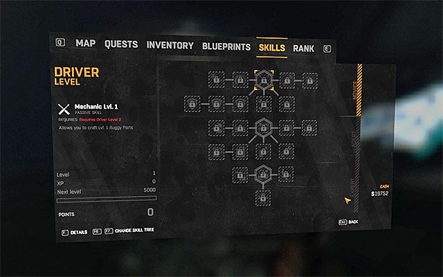 Nowe drzewko umiejętności - Umiejętności z drzewka Kierowca (Driver) | Pojazd buggy | Dying Light - Dying Light: The Following - poradnik do gry