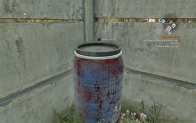 Umieść wątrobę w beczce - Biegnij, sprinterze, biegnij (Run, Bolter, Run) | Poboczne zadania - Farma Jasira - Dying Light: The Following - poradnik do gry