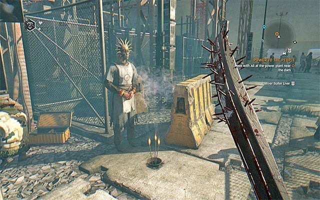 Dzięki obecności akolity Aliego nie atakują zombiaki - Władza i elektryfikacja (Power to the People) | Poboczne zadania - Stacja benzynowa - Dying Light: The Following - poradnik do gry