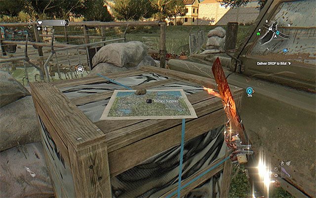 Drugą mapę możesz odnaleźć w pokazanym na powyższych obrazkach posterunku wojskowym zlokalizowanym w północnej części mapy (jest on niedaleko przepompowni) - Dodatkowe mapy skarbów | Inne nowości w dodatku The Following - Dying Light: The Following - poradnik do gry