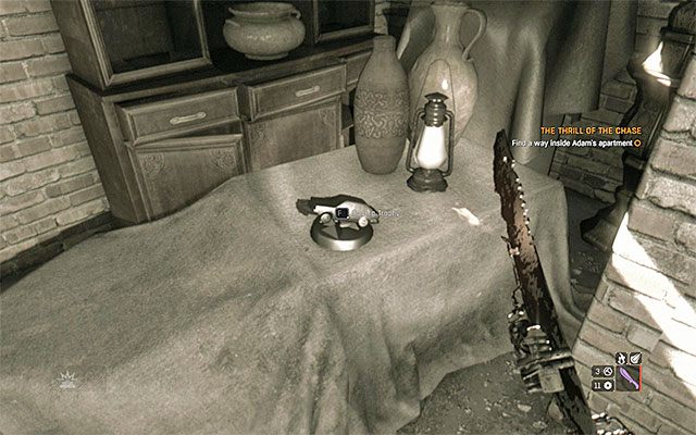 Dom Adama - Musisz odblokować sobie dostęp do piwnicy domu Adama znajdującego się w miasteczku (lokację tę odwiedza się w trakcie zaliczania pobocznego questu The Thrill of the Chase związanego z odnalezieniem szabli) - Trofea wyścigowe (Racing Trophies) | Interesujące punkty na mapie - Dying Light: The Following - poradnik do gry