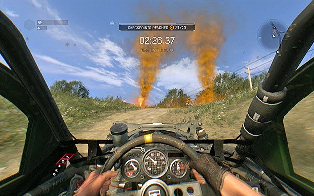 Docieraj do kolejnych punktów kontrolnych - Palenie gumy (Burning Rubber) | Poboczne zadania - Stacja benzynowa - Dying Light: The Following - poradnik do gry