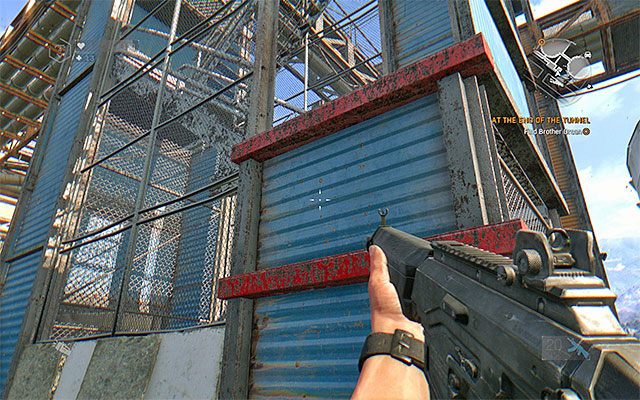 Skorzystaj z interaktywnych krawędzi żeby dotrzeć do drugiej klatki schodowej - Światełko na końcu tunelu (At the End of the Tunnel) | Główne zadania - Dying Light: The Following - poradnik do gry