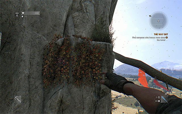 Obróć się w stronę nowej półki cały czas trzymając się w tym czasie krawędzi - Wyjście (The Way Out) | Główne zadania | Dying Light The Following - Dying Light: The Following - poradnik do gry