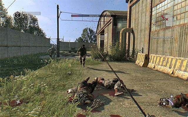 Regularnie zabijaj pojawiających się w pobliżu magazynu biegających zarażonych - Jak pokonać Behemotha? | Pojedynki z bossami | Dying Light The Following - Dying Light: The Following - poradnik do gry