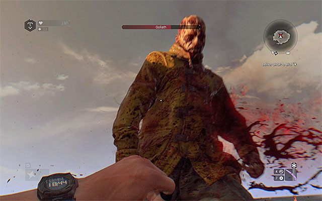 Goliata łatwo jest zabić z uwagi na jego powolne ruchy - Jak pokonać Dawida i Goliata? | Pojedynki z bossami | Dying Light The Following - Dying Light: The Following - poradnik do gry