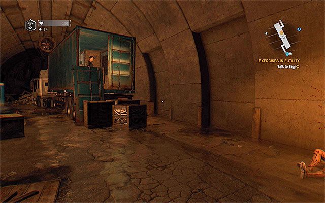 Ezgi ukrywała się przed Darą wewnątrz naczepy - Ćwiczenia z bezsensu (Exercises in Futility) | Poboczne zadania - Farma Jasira - Dying Light: The Following - poradnik do gry