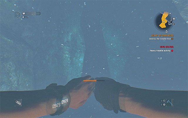 Crane musi spędzić pod wodą kilkadziesiąt sekund żeby dotrzeć do gniazda - Jądro ciemności (Heart of Darkness) | Poboczne zadania - Stacja benzynowa - Dying Light: The Following - poradnik do gry