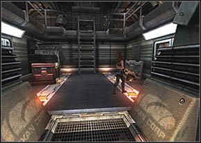 Gdy już rozejrzysz się po okolicy, poznasz Isaaka, Na-Bahna oraz przyjrzysz się bliżej Aidzie, ruszaj do pomieszczenia przeznaczonego na odprawy - Atlantis - Pierwsza wizyta | TCA HQ | Unreal II The Awakening - Unreal II: The Awakening - poradnik do gry