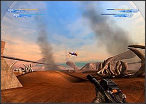 Najlepiej posłużyć się karabinem snajperskim - Defend | Sulferon | Unreal II The Awakening - Unreal II: The Awakening - poradnik do gry