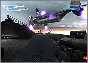 Jak tylko wejdziesz do pokoju kontrolnego, obejrzysz krótką pokazówkę - Polaris Geologics Research - Rooftop | Janus | Unreal II The Awakening - Unreal II: The Awakening - poradnik do gry