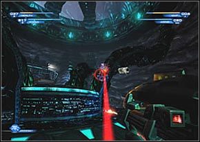 Musisz szybko odnaleźć drzwi prowadzące do owalnej sali ze słupem pośrodku - Excavation | Na Koja Abad | Unreal II The Awakening - Unreal II: The Awakening - poradnik do gry