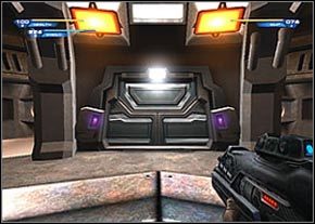 Dotrzesz do kładki otaczającej wielkie pomieszczenie, z dziwnym promieniem pośrodku - Disclosure - część 1 | Hell | Unreal II The Awakening - Unreal II: The Awakening - poradnik do gry