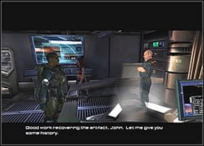 Dowiesz się, że poza Hell powstał jeszcze jeden ośrodek badań nad artefaktami obcego pochodzenia - Atlantis - Problemy dowództwa | Hell | Unreal II The Awakening - Unreal II: The Awakening - poradnik do gry