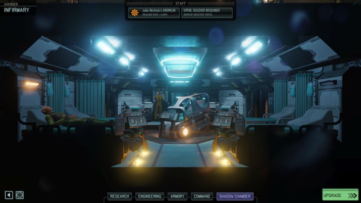 Ambulatorium przyspiesza gojenie się ran żołnierzy i umożliwia usunięcie negatywnych cech. - Rozwój bazy | Porady na start | XCOM 2 - XCOM 2 - poradnik do gry