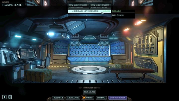 Do dalszego rozwoju więzi niezbędna będzie placówka Centrum Szkoleniowe. - Relacje między żołnierzami | Mechanizmy rozgrywki | XCOM 2 - XCOM 2 - poradnik do gry