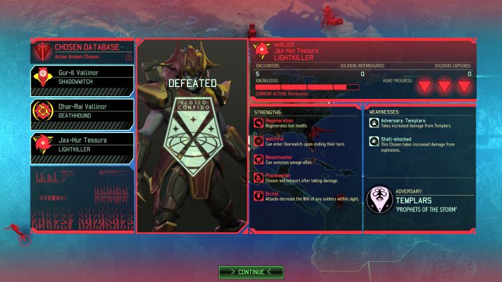 Okno przedstawiające status Czarnoksiężnika. - Walka z Wybrańcami | Wybrańcy | XCOM 2 - XCOM 2 - poradnik do gry