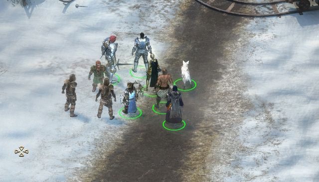 Na wschód od Wozu Ydurana (M1,2) spotkasz burmistrza Tarfosa, który rozmawia z grupką mieszkańców - Ryzykowna inwestycja (Risk Tolerance) - zadanie poboczne - Krzepa (Stalwart Village) M1 - Pillars of Eternity: The White March Part II - poradnik do gry