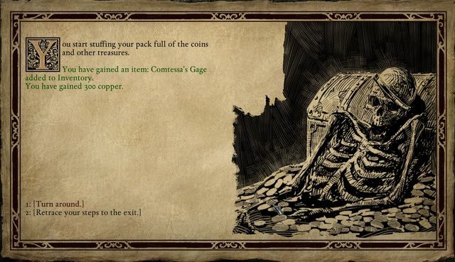 W korytarzach tych możesz także znaleźć skarb (300 monet oraz bardzo dobre rękawice) - Szepty w ciemności (Whispers in the Dark) - zadanie poboczne - Krzepa (Stalwart Village) M1 - Pillars of Eternity: The White March Part II - poradnik do gry