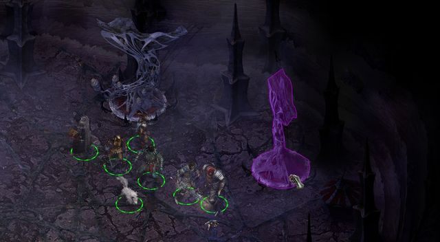 Przejdź się nieco na zachód, a następnie na południe do Gniazda witraków (Vithrack Nests) (M3,2) - Szepty w ciemności (Whispers in the Dark) - zadanie poboczne - Krzepa (Stalwart Village) M1 - Pillars of Eternity: The White March Part II - poradnik do gry