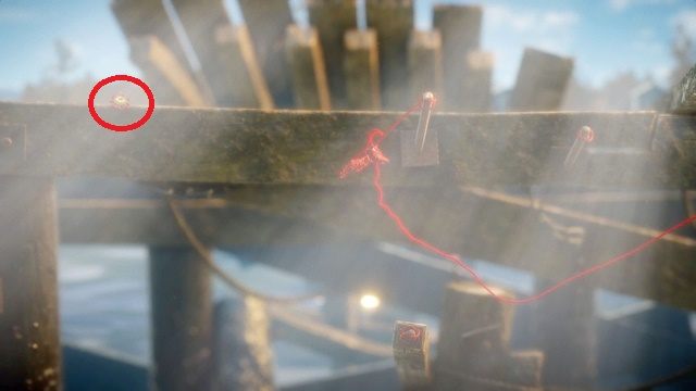 Musisz dobrze rozhuśtać się na naciągniętej lince, aby zebrać ten sekret - Poziom 2 - The Sea | Sekrety w Unravel - guziki - Unravel - poradnik do gry