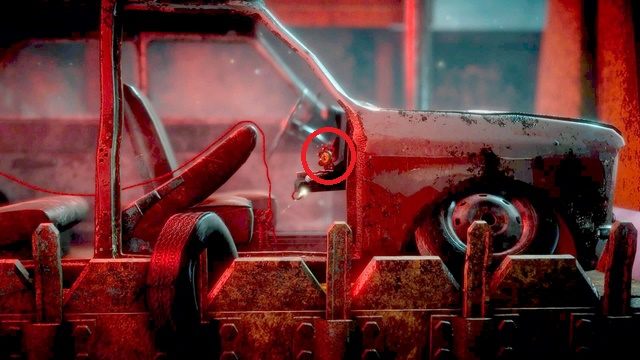 Otwórz schowek, by odnaleźć guzik, masz jednak na to bardzo mało czasu - Poziom 10 - Rust | Sekrety w Unravel - guziki - Unravel - poradnik do gry