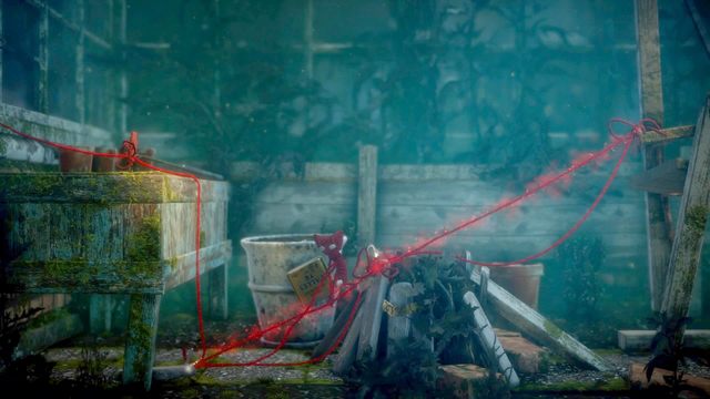 Wyciągnij klocek do góry, by się po nim wspiąć - Poziom 1 - Thistle and Weeds | Opis przejścia Unravel - Unravel - poradnik do gry