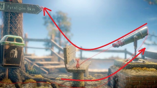 Drugi poziom zaczynasz w lesie - Poziom 2 - The Sea | Opis przejścia Unravel - Unravel - poradnik do gry