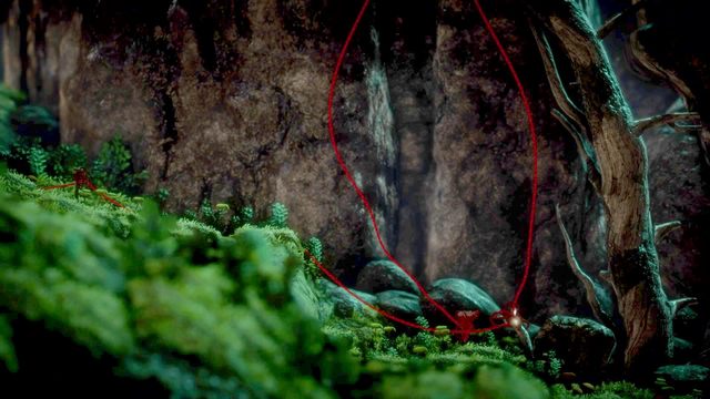 Kamień pomoże ci ustabilizować gałąź pionowo - Poziom 5 - Off the Rails | Opis przejścia Unravel - Unravel - poradnik do gry