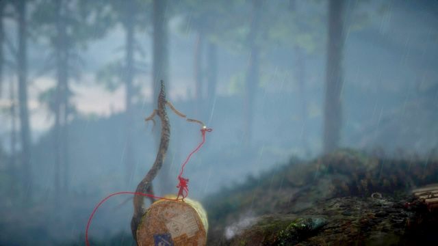 Uważaj na toczące się beczki - zmiażdżą cię, jeśli się nie schowasz - Poziom 6 - Down in a Hole | Opis przejścia Unravel - Unravel - poradnik do gry