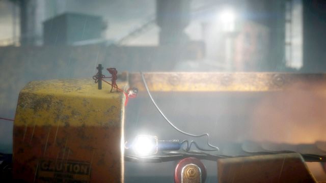 Zrzuć lampę, by później po niej uniknąć pieca - Poziom 7 - How Much is Enough | Opis przejścia Unravel - Unravel - poradnik do gry