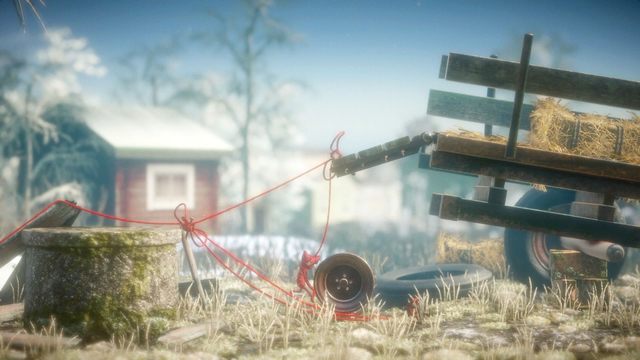 Wyciągnij koło spod wozu na dobrze zbudowanym moście - Poziom 8 - The Letter | Opis przejścia Unravel - Unravel - poradnik do gry