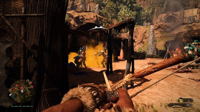 Celnie rzucona bomba może szybko wykluczyć z walki grupę przeciwników. - Jak walczyć z przeciwnikami? | Pytania i odpowiedzi| Far Cry Primal - Far Cry Primal - poradnik do gry